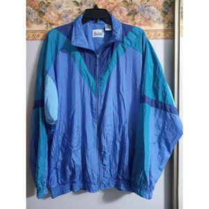 MacGregor Large 90s Vintage Classic Track Multicolor Zip Unisex Jacket